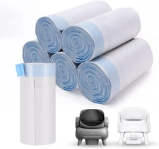 120 Count Cat Litter Box Bags for Neakasa and PetPivot Open Self-Cleaning Cat Li