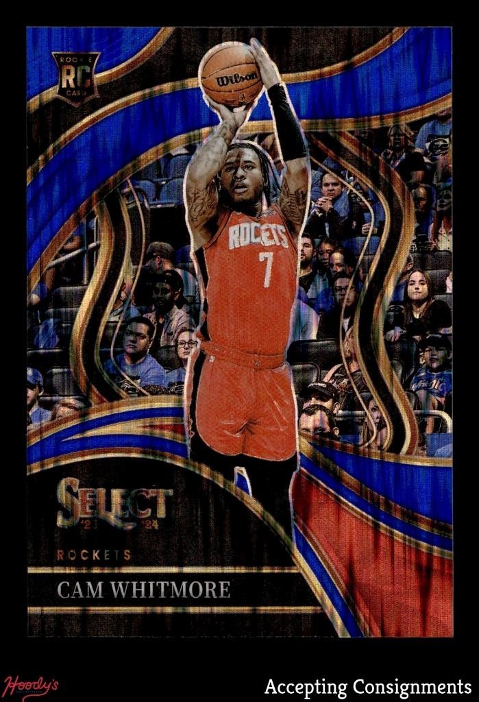 2023-24 Select Prizms Blue Flash Courtside #282 Cam Whitmore RC ROOKIE 29/99