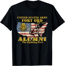 NEW LIMITED 7th Infantry Division US Army Fort Ord Est 1917 Alumni T-Shirt