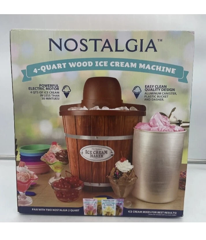 Ice Cream Maker Wood Bucket NEW