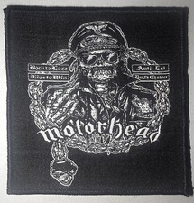 Mot rhead Born to Lose Live to Win Black Border Sew On Woven Patch 4x4 Inches