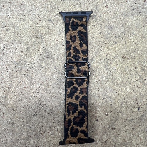 Nylon Watch Band Elastic Loop Leopard For Apple Watch 42,44,45 - Picture 3 of 3