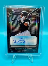 2021 Panini Chronicles Obsidian Autographs #O-NM Nick Madrigal AU White Sox