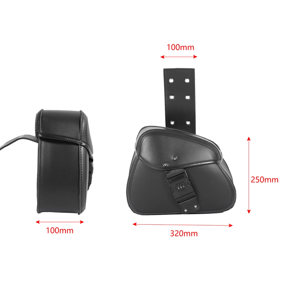 Side Saddle Bags Saddlebag For Kawasaki Vulcan VN 1500 1600 1700 2000 800 900 Foto 2 de 4