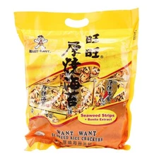 Want Want Seaweed Strips Rice Crackers Bonito Extract Senbei Delicious 308g NEW