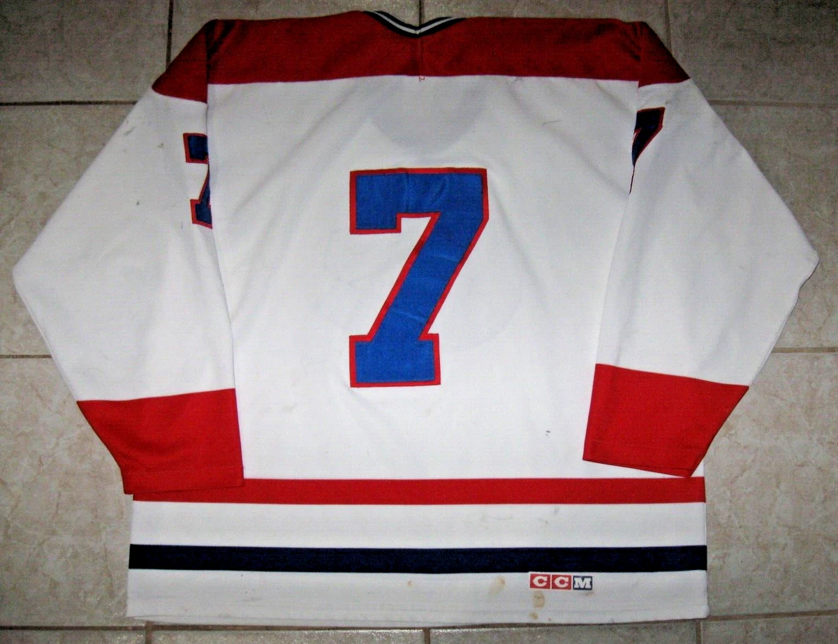 L Vintage des années 90 Montréal Canadiens accueil CCM joueur question LNH hockey sur glace LNH jersey shirt enfant longue à manches longue - France