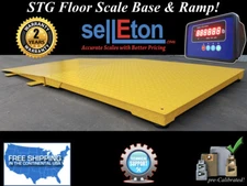 NEW Industrial 48" x 48" Floor Scale with ramp 2000 lbs x .5 lb digital pallet