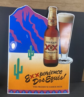 DOS EQUIS EXXPERIENCE Metal Beer Advertisement 