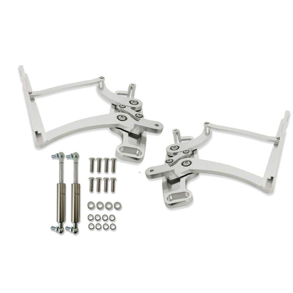 Aluminum Hood Hinge Springs Gas Struts Sealed Bearing For Chevrolet ...