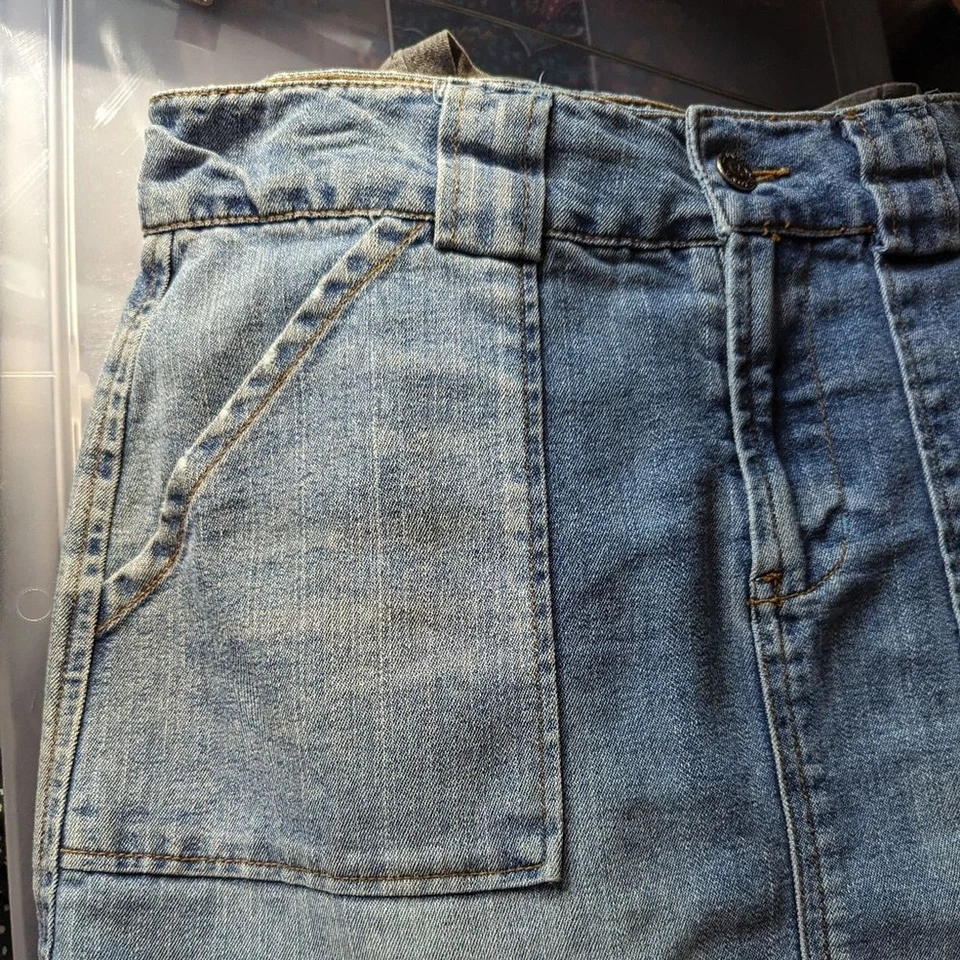 Saia jeans Arizona Jeans y2k jeans ocidental cowgirl hippie 16.5 - Imagem 3 de 4