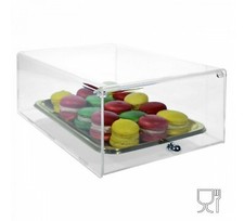 E-271 VET Vetrina da banco in plexiglass trasparente - Misure: 22 x 31 x H12 cm