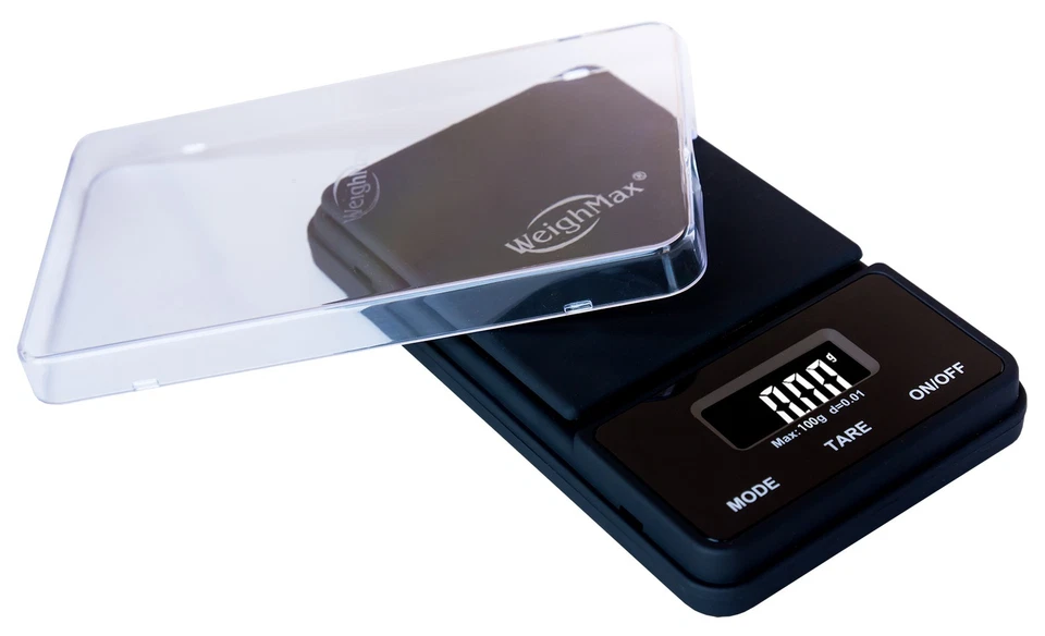 Báscula de bolsillo digital Weighmax NJ100-BLACK Dream Series, 100 por 0,01 g, negra Foto 4 de 4