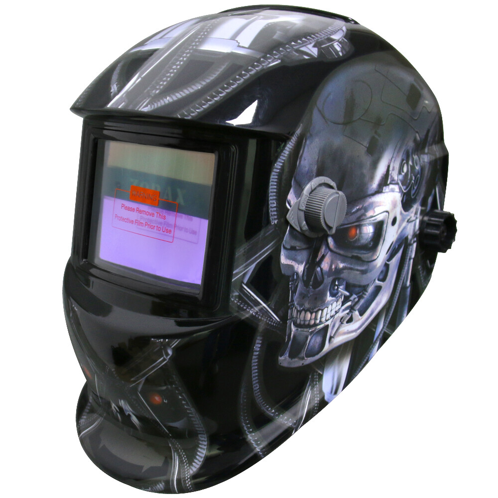 ZORAX ZOR-WH86 Auto Darkening Metal Welding Helmet Grinding Welders Solar Power