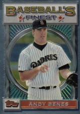 ANDY BENES FINEST SILVER BASE SAN DIEGO PADRES #19 1993 93 TOPPS
