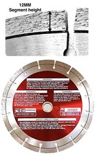 9'' Segmented diamond blade fits dewalt cordless brushless cut-off saw