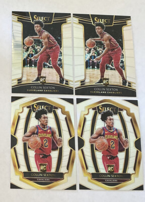 LOT OF 4) 2018-19 Panini Select COLLIN SEXTON Rookie Rc SILVER