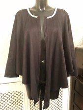 Poupee De Joie Paris Black Style Poncho/cardi Diamanté One Size #party #xmas