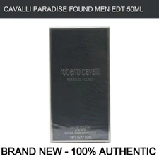 Roberto Cavalli Paradise Found Eau de Toilette for Men 1.6oz Spray, BRAND NEW!