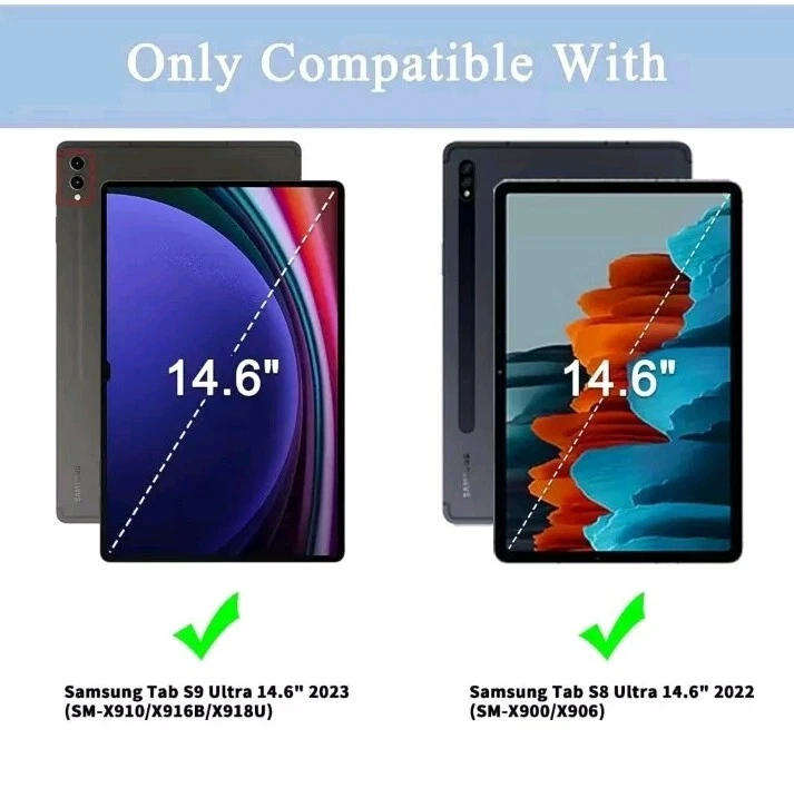 for Samsung Galaxy Tab S9 Ultra Case 2023 14.6"/S8 Ultra PU Leather - Image 2 of 4