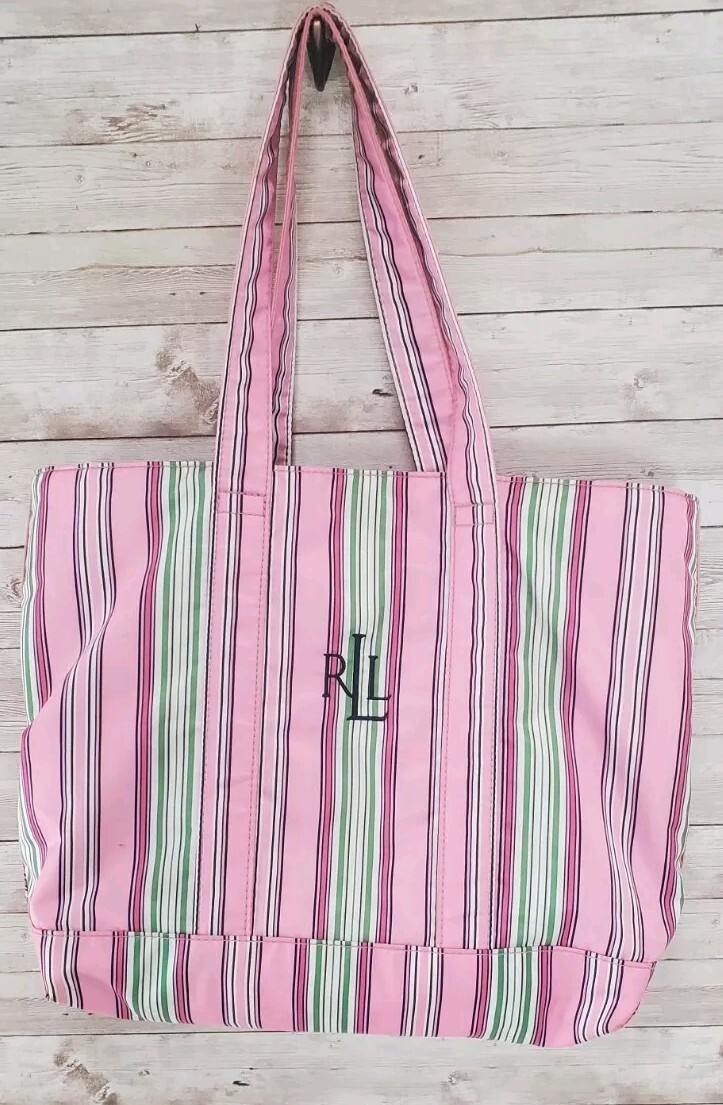 トートバッグ LAUREN RALPH LAUREN Striped Large Reversible Tote Bag Striped Large Reversible Tote Bag