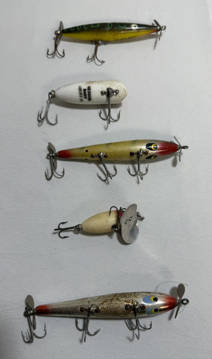Leurre De Pêche Vintage Heddon Dying Flutter – Couleur Blanc/rouge, Topwater Original Pour Pêche En Eau Douce