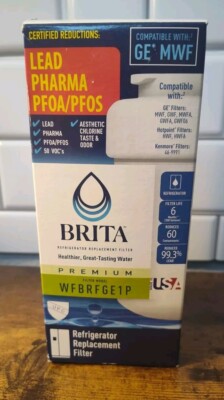 Brita Replacement Fridge Water Filter (GE MWF) Premium Line, WFBRFGE1P, New