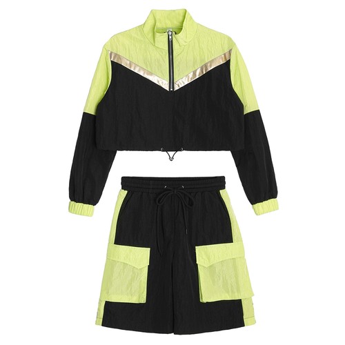 Kids Girls Coat And Shorts Festival Jacket With Bottoms Modern Sweatsuit Fun - Picture 48 of 68