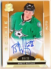 2014-15 The Cup Brett Ritchie Gold Spectrum Auto Rc #145 (xx/25) - QTY AVAIL