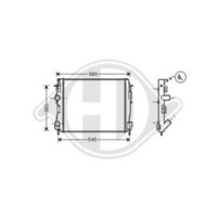 Diederichs WasserküHler MotorküHler Aluminium FüR Renault Kangoo KC0/1_ FC0/1_