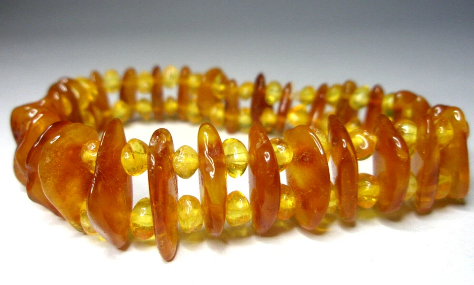 LA PULSERA  DEL ÁMBAR BÁLTICO -  miel y coñac - Imagen 4 de 4