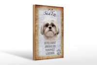 Holzschild Spruch 20X30 Cm Shih Tzu Hund Geschenk Holz Deko Schild Wooden Sign