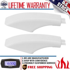 2 PACK WB07K10043 for GE Range Stove Oven Door Handle White End Cap WB07T10144