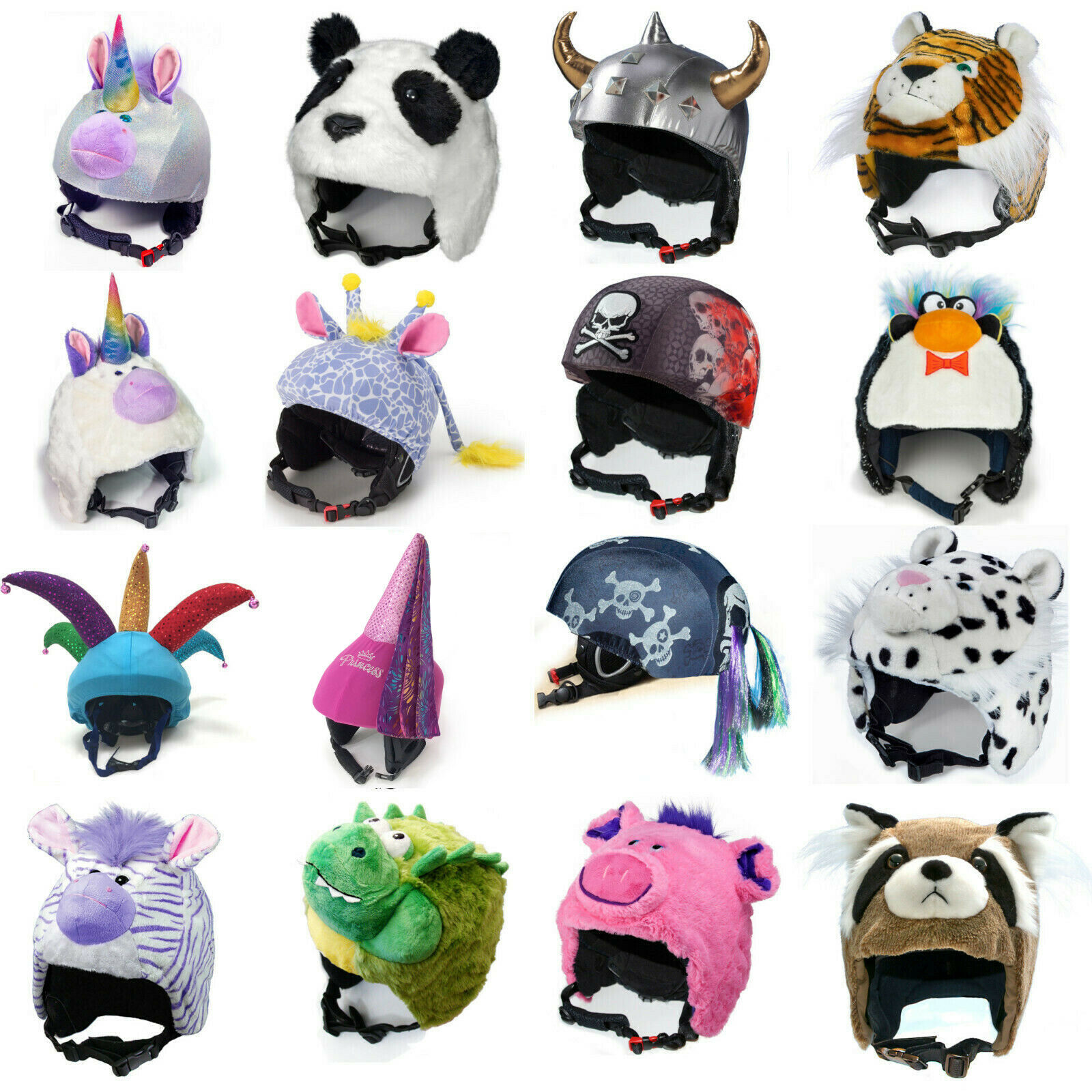 Couverture casque de neige animal licorne panda viking ski snowboard vélo  Crazee