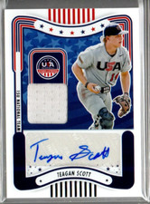 2024 USA Stars Stripes 15U National Team Sign Materials Teagan Scott Auto