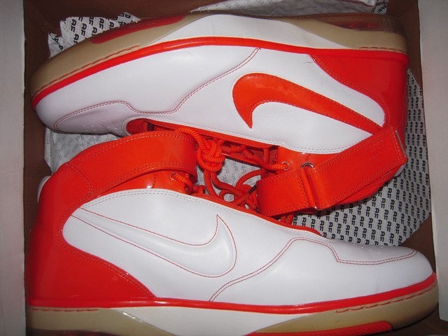 nike air force 25 White Safety Orange 2007 NIB Deadstock Size 17.5 basketball | eBay