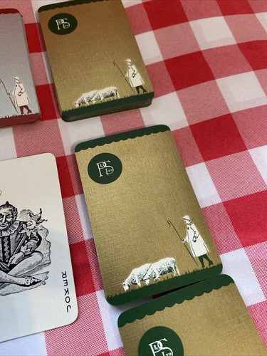 VINTAGE P&S Ltd ADVERTISING De La Rue DOUBLE PACK PLAYING CARDS FARMING SHEEP - Picture 5 of 24