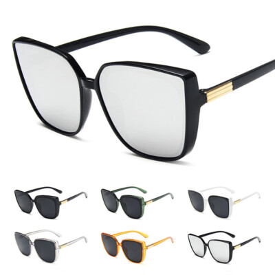 Retro Oversized Polarized Square Sunglasses UV400 Cat Eye Driving Travel Premium Polarized Cat Eye Sunglasses: UV400 Protection  main image 2