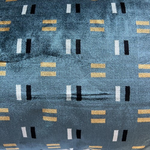HammerSmith Petrol Cushion Feather Pillow Kirkby Design, Home 24” X 16” Aprox - Picture 2 of 3