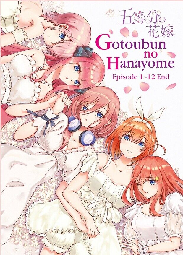 Anime DVD Gotoubun no Hanayome Season 1+2 +Movie (Ep 1-24 end) (English Dub)