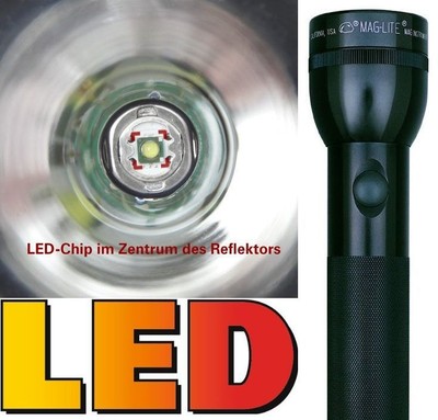 Maglite led 2D 3D Cell - Mag-Lite LED Hochleistungs Taschenlampe - 3 WATT LED