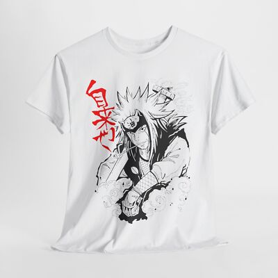 Jiraiya T-Shirt Naruto Shippuden Sasuke Kakashi Anime Unisex Tee