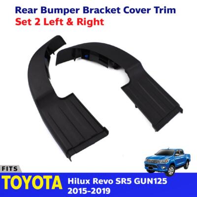 Clearance Rear Plastic Bumper Trim Step Pair Fits Toyota Hilux Revo SR5 2015-19