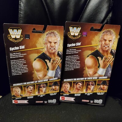 Mattel WWE Elite Legends 25 Sycho Sid BOTH VARIATIONS LIGHT & DARK
