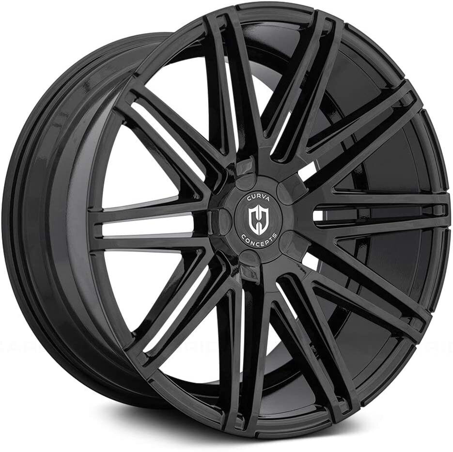 22" Curva C48 Black Wheels for Porsche Panamera Cayenne Bentley Mulsanne