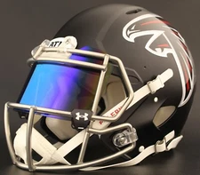 ATLANTA FALCONS NFL Authentic GAMEDAY Football Helmet w/ UNDER ARMOUR Eye Shield