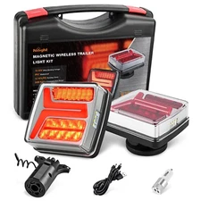 Nilight Magnetic Trailer Lights for Towing Light Kit 2PCS 58LED Wireless Tow