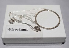 Silpada Sterling Silver Hammered Open Circle "Duomo" Pendant Necklace N3087