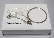 Silpada Sterling Silver Hammered Open Circle "Duomo" Pendant Necklace N3087