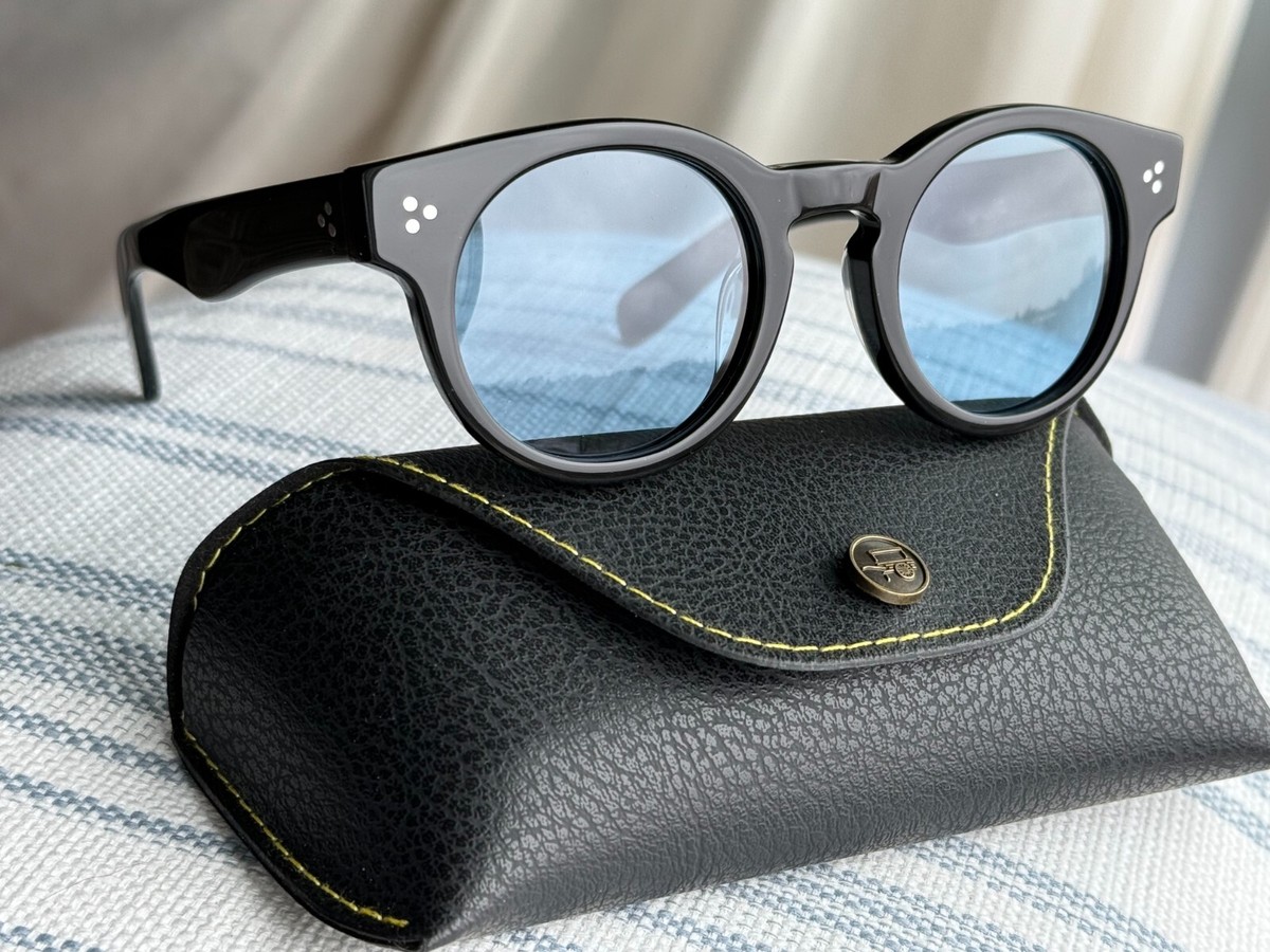 New Gift Set - Moscot Grunya Black Frame + Blue Grey Sun Polarized