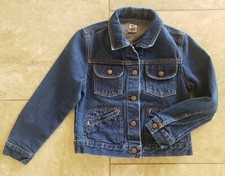 Girls GAP FACTORY STORE Heavy Blue Denim Jean Jacket Size Medium